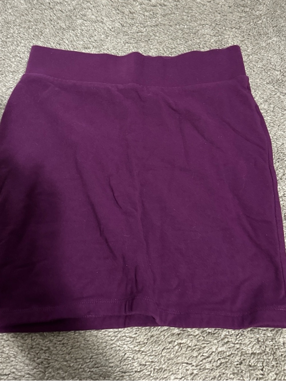 Simple Purple Stretch Skirt